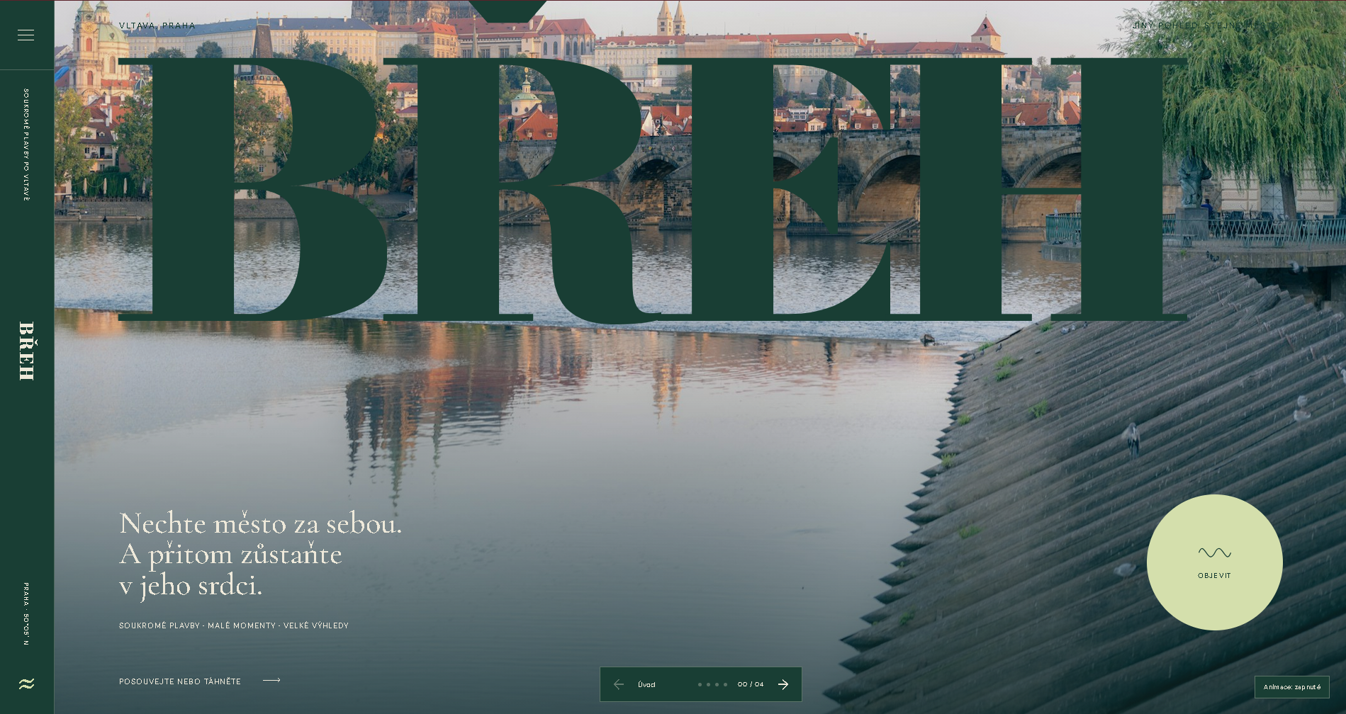 BŘEH — Soukromé plavby po Vltavě